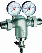 Фильтр FAR промывной 3/4"НР-НР, с манометром, 100мкм, Max: 95 °C, 25 бар.