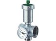 Узел хромированный FAR 1"(ВР-ВР) с авт.воздухоотв., термометром (0-80) и заглушкой