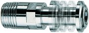 Переходник телескопический  FAR 1/2", хром., удлинение 35-60 мм