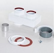 Адаптер Gekon 60x100/2x80 для подключения раздельных труб