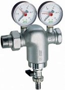 Фильтр FAR промывной 3/4" НР-ВР, с манометром, 100мкм, Max: 95 °C, 25 бар
