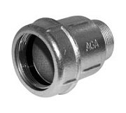 Муфта AgaFlex соединительная чугунная типа AK (НР), 1/2", 19,3-22,0 мм, 10010001