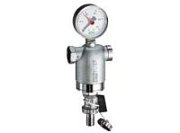 Фильтр FAR промывной 1/2" ВР-ВР, с манометром, 300мкм, Max: 95 °C, 25 бар