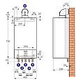 Котел газовый DeDietrich ZENA MS 24 MI FF настенный двухконтурный 24 кВт  с ЗК сгор.(CZB46624352-)