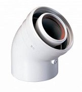 Коаксиальный отвод Baxi 45 диам.60/100 (Арт.:KHG 71410161)