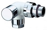 Вентиль FAR запорный трёхосевой левосторонний TOPline, 1/2 гайка М24х19(бел/серебро) TOP Line