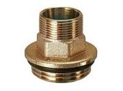 Переходник FAR латунный (НР), M24x19 - 1" (c EPDM)