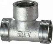 Тройник  1/2" ВР-М24х19-М24х19, хром.