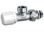 Вентиль терморегулирующий FAR угловой с горизонтальной буксой 1/2" ВР, EPDM