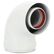 Коаксиальный отвод Baxi 90, диам. 80/125 мм (Арт.:KHG 71414051)