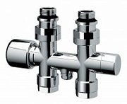 Узел Н-образный FAR терморегулирующий, прямой,М24х19 - 1/2"НР