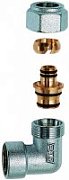 Угольник FAR 1/2"ВР с концовкой для м/п труб 20х2