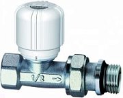 Вентиль терморегулирующий FAR прямой с преднастройкой, 1/2"ВР, с EPDM