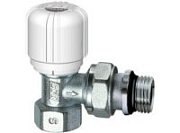 Вентиль терморегулирующий FAR угловой с преднастройкой, 1/2"ВР, с EPDM