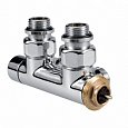 Угловой термовентиль Jaga Deco-Pro серебро 1/2" (Арт.:50940.427)