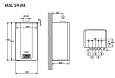 Котел газовый DeDietrich ZENA PLUS MSL 24 MI настенный двухконтурный 24 кВт с ОК сгор.(7116254--)