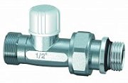 Вентиль запорный FAR прямой 1/2" М24х19,  EPDM (counterpart FV 1300 C12)