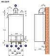 Котел газовый DeDietrich ZENA MS 24 FF настенный одноко-ный 24 кВт  с зак.к. сгор(н.к.CZB46524352-)