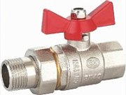 Кран шаровой Euros с американкой (ручка-бабочка) 3/4" вн- нар резьба EU.ST1287040 34