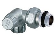 Вентиль запорный FAR трехосевой левосторонний 1/2" М24х19, EPDM