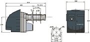 Горелка жидкотопливная DeDietrich M 202/2 S 80-125 кВт двухступенчатая (M202/2S)