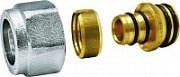 Соединитель Euros обжимной коллекторный для металлополимерной трубы O16x2 - 1/2"