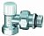 Вентиль запорный FAR угловой 1/2" ВР,  EPDM (counterpart FV 1200 12)