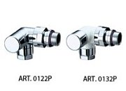Вентиль FAR запорный трёхосевой левосторонний 1/2" гайка М24х19 (серебро) TOP Line
