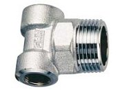 Узел хромированный FAR для подсоед. коллекторов (1"НР х 1/2"ВР х 1/2"ВР)