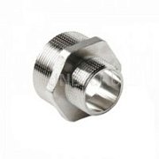 Ниппель переходной GF никелированный 1/2"х3/8" НР