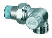 Вентиль запорный FAR трехосевой правосторонний 1/2" М24х19
